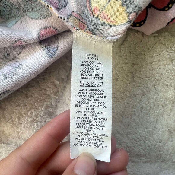 The Children's Place | Rose Mist Butterfly Print Tiered Dress | Size Extra Large - Picture 6 of 10